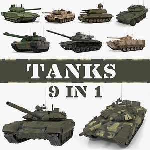 Tanks 3D Models Collection