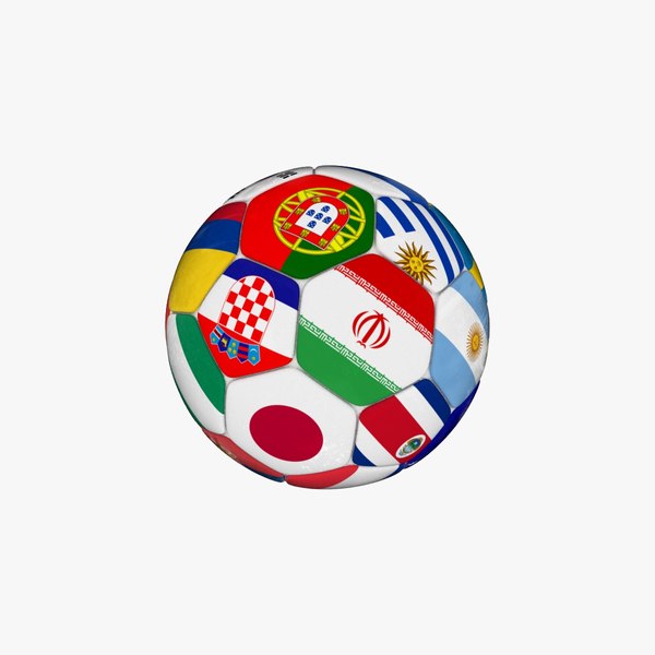 3D soccer ball 2018 model