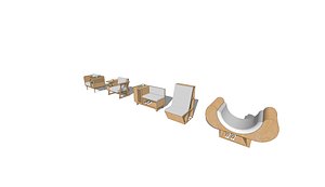 Chair Cabinet 3D model