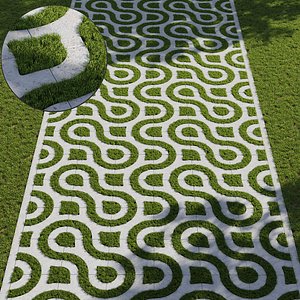 Grass  Eco parking 3D model