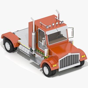 truck cartoon 3D model