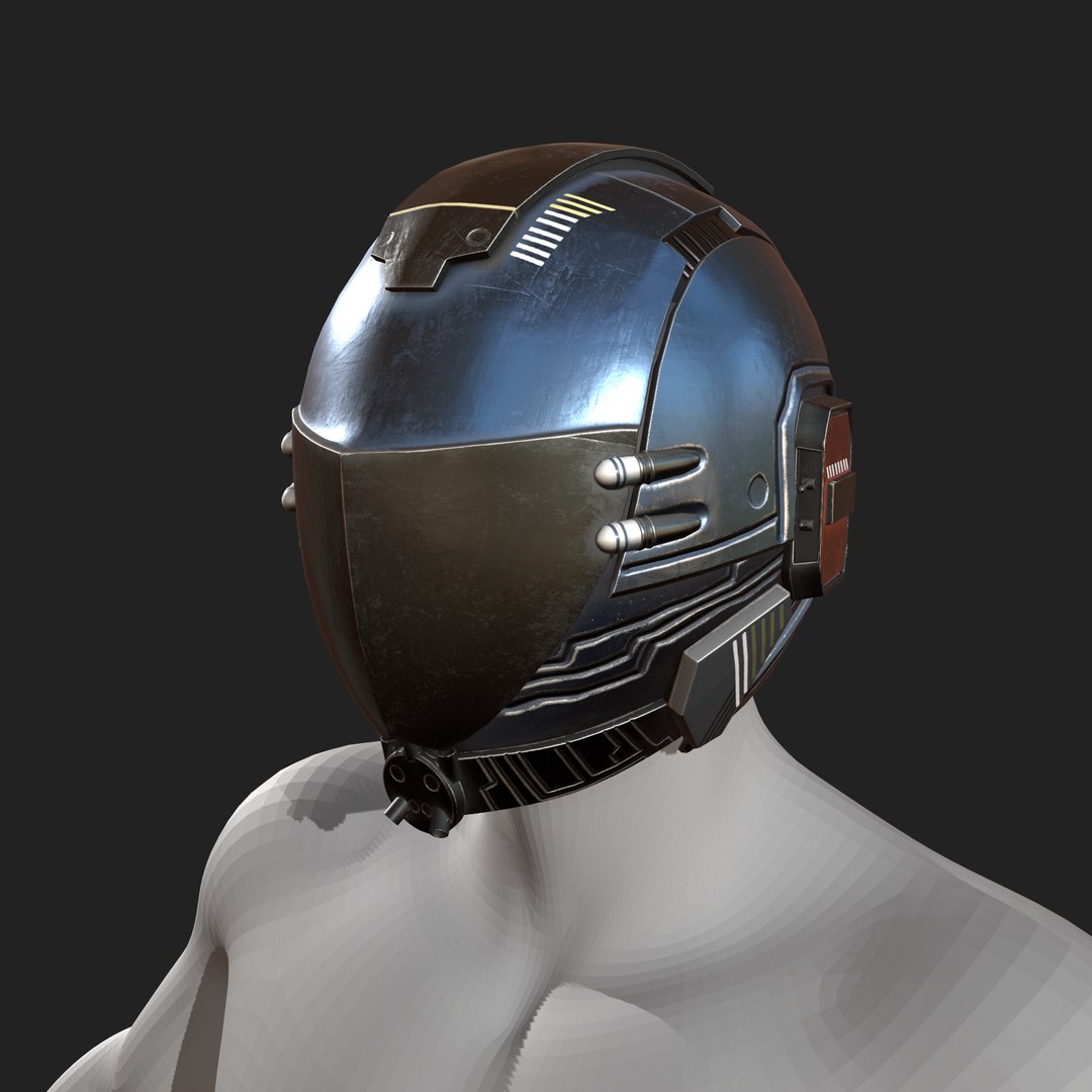 3D Helmet Sci Fi Model - TurboSquid 1507048