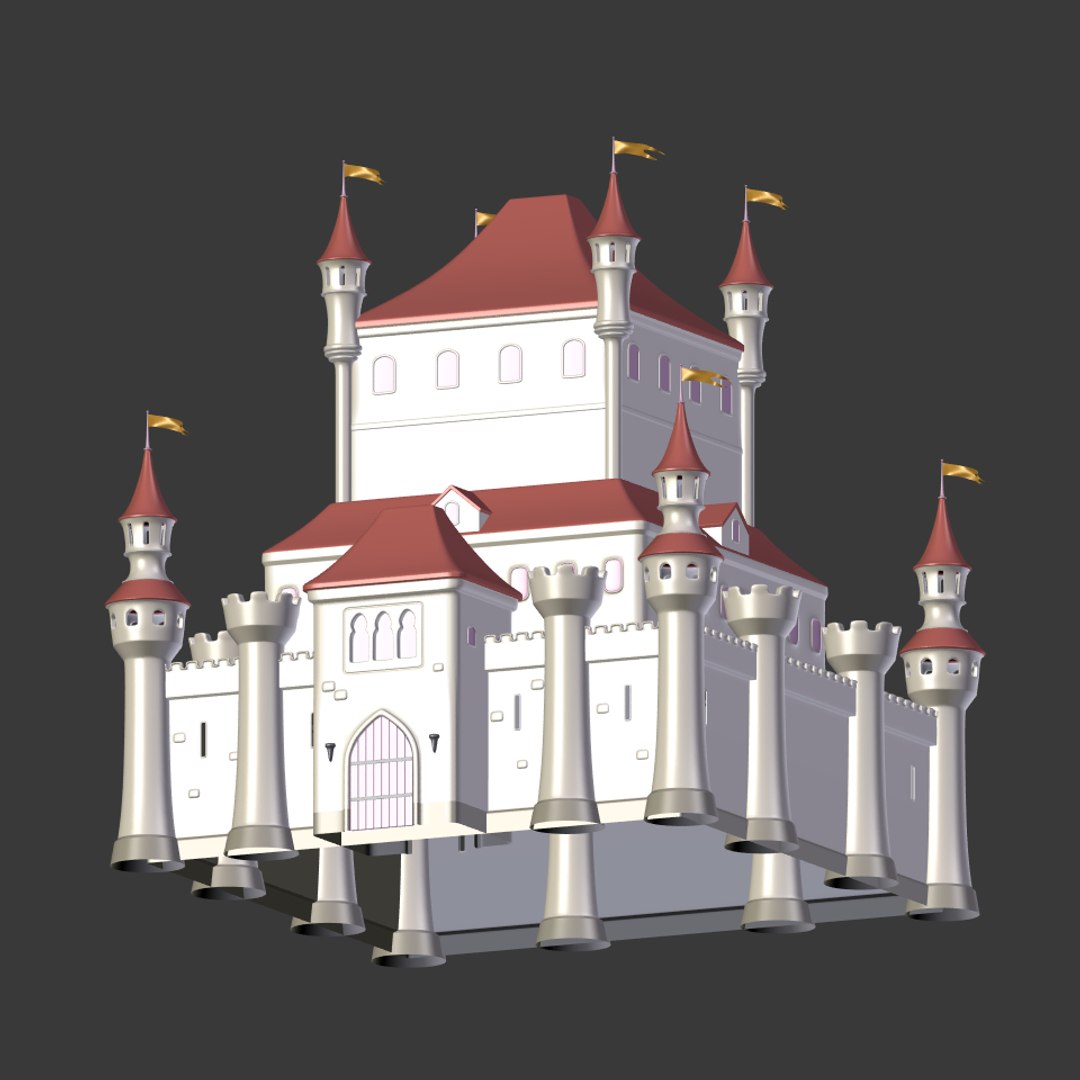 3D Medieval Castle Model - TurboSquid 1459571