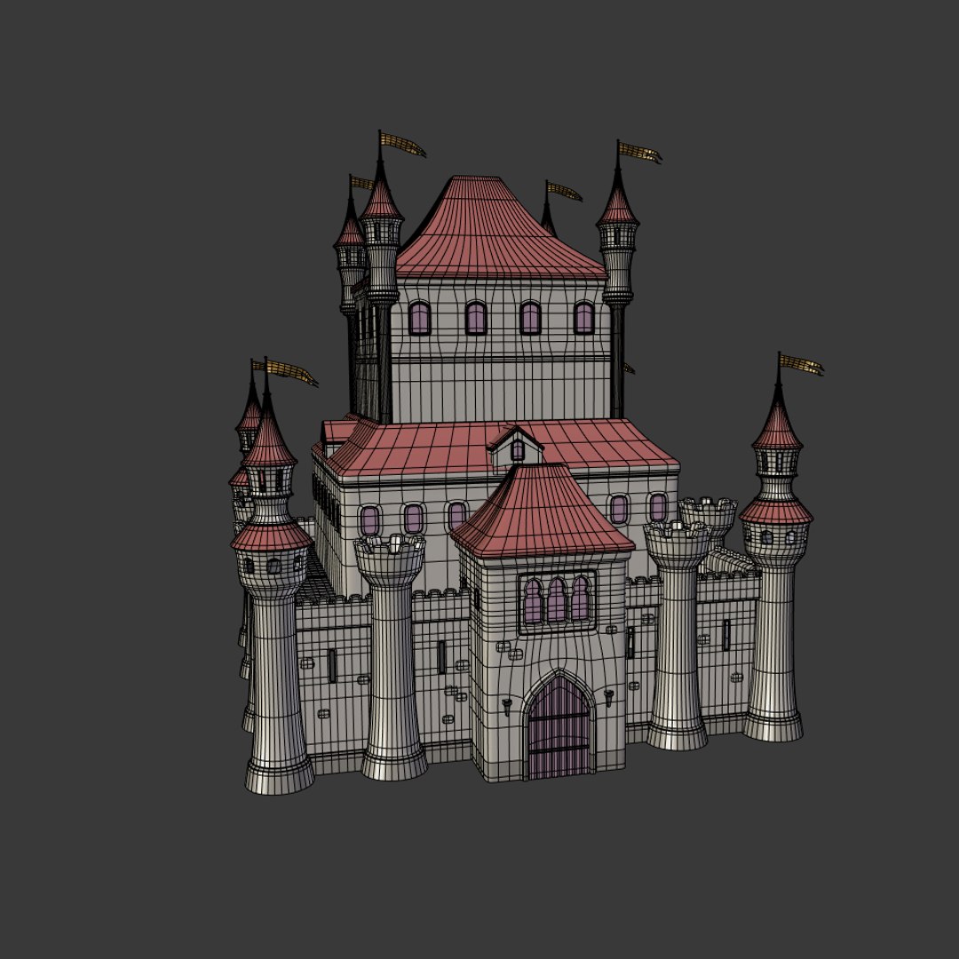 3D Medieval Castle Model - TurboSquid 1459571