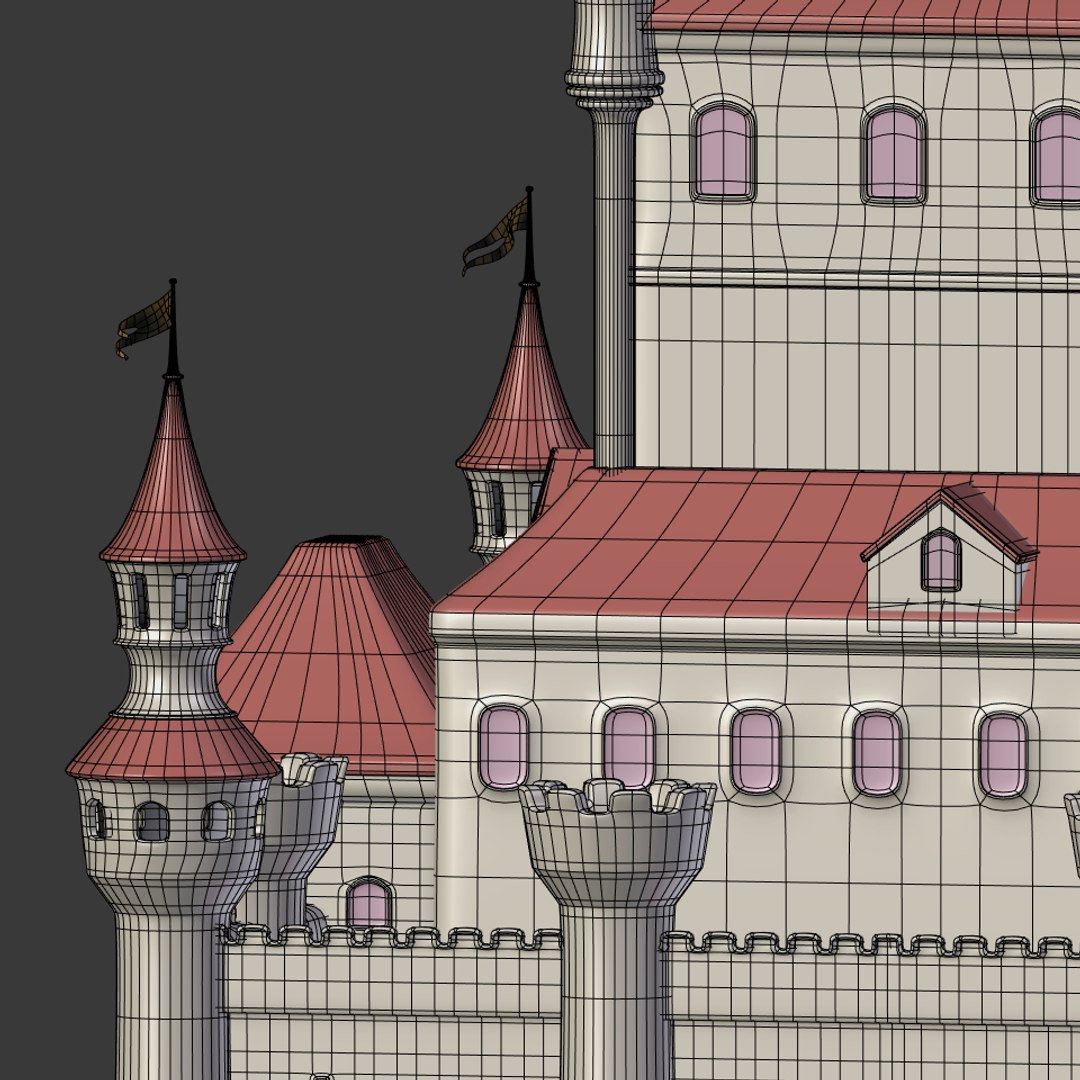 3D Medieval Castle Model - TurboSquid 1459571