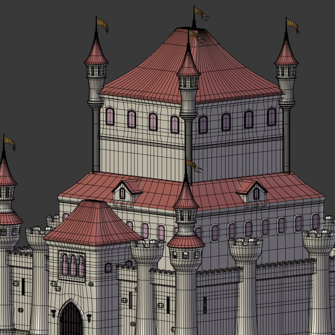 3D Medieval Castle Model - TurboSquid 1459571