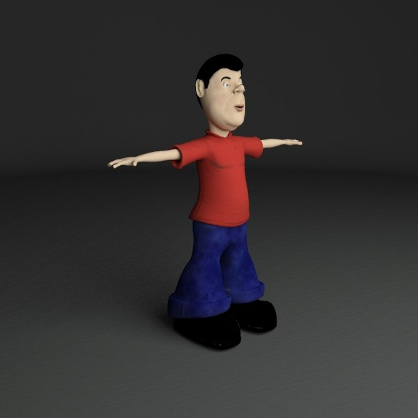 cartoon character 3d 3ds