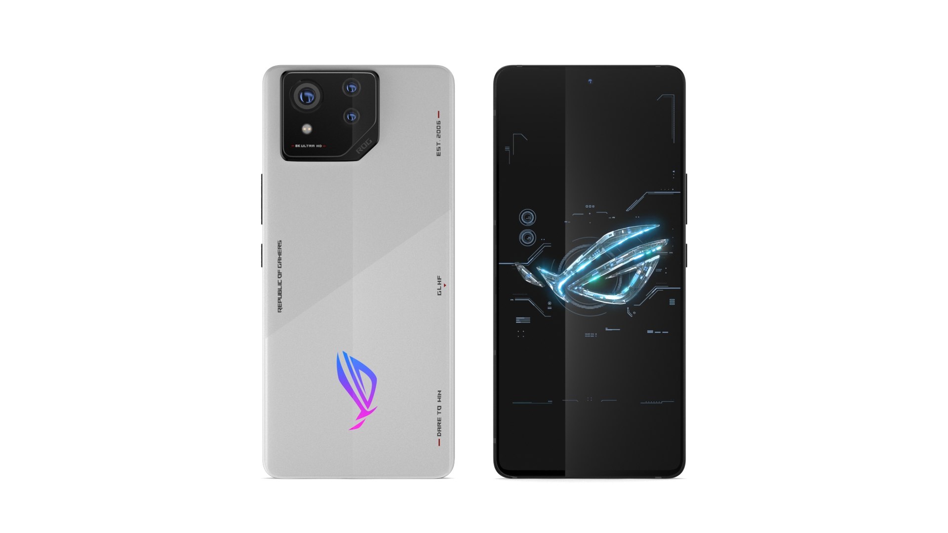 ASUS ROG Phone 8 本体 ホワイト 国内版 3D Asus ROG Phone 8 White - TurboSquid 2223594