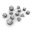 Polyhedral Dice Set - Blue Glass