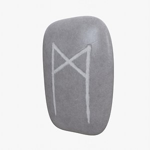 Mannaz Rune Stone