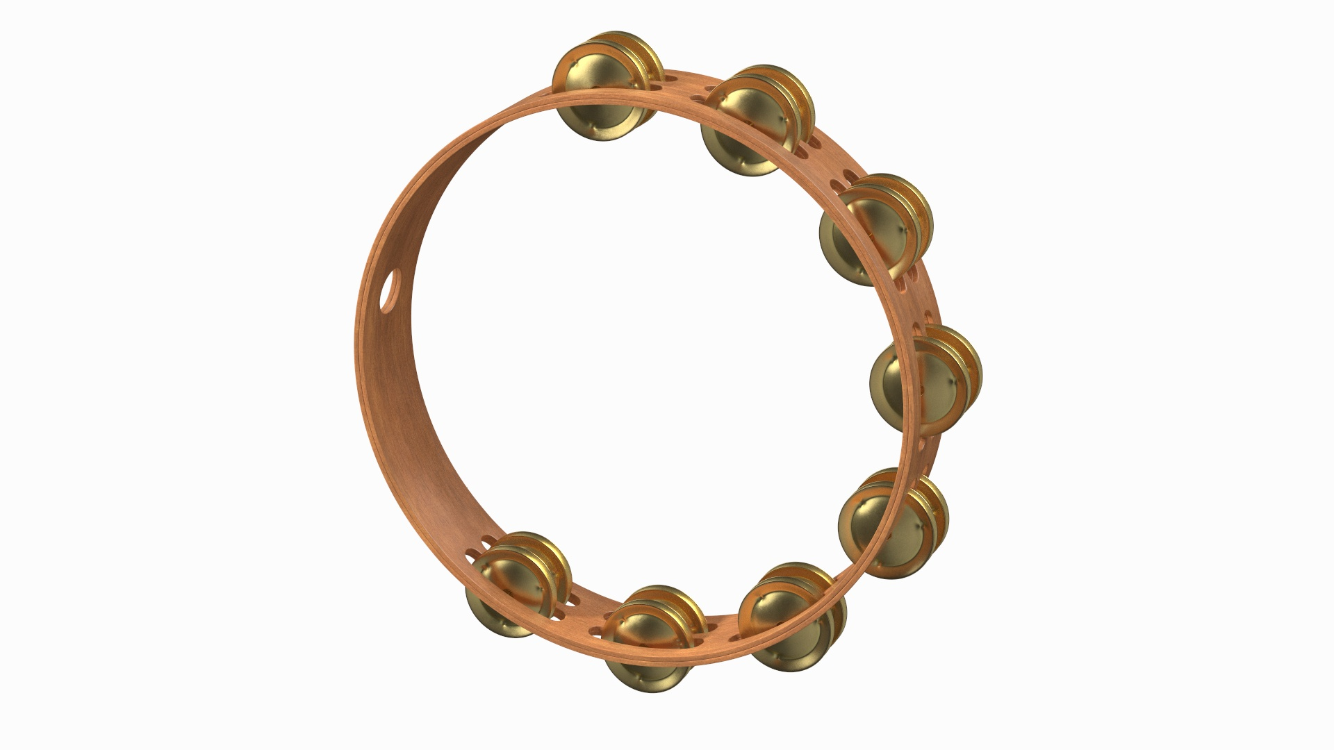 Tambourine Headless Double Row Jingles Model TurboSquid 2133385