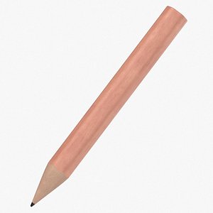 Pencils Mockup Type 02 Section 01 Wood Body model