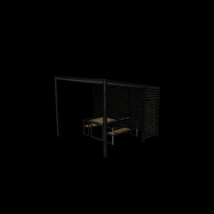 3D Native Pergola 03 3D model model