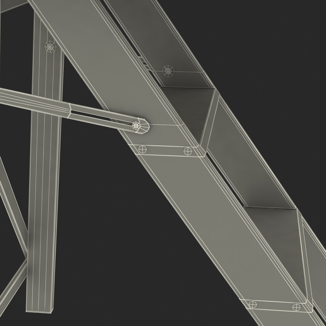 Old Wooden Step Ladder 3d 3ds   Oldwoodenstepladder3dmodel43 