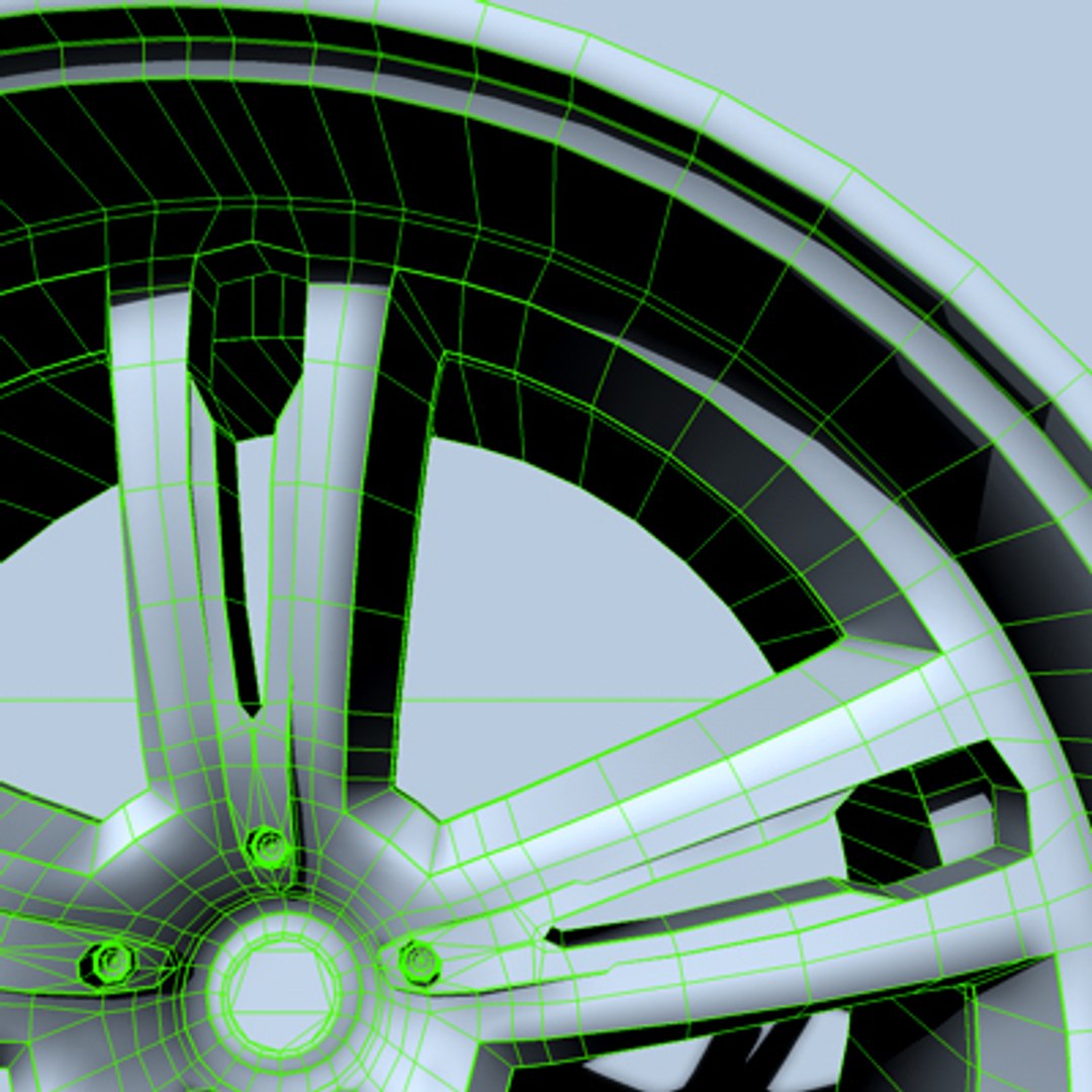 Cool Racing Style Wheels 3d Model