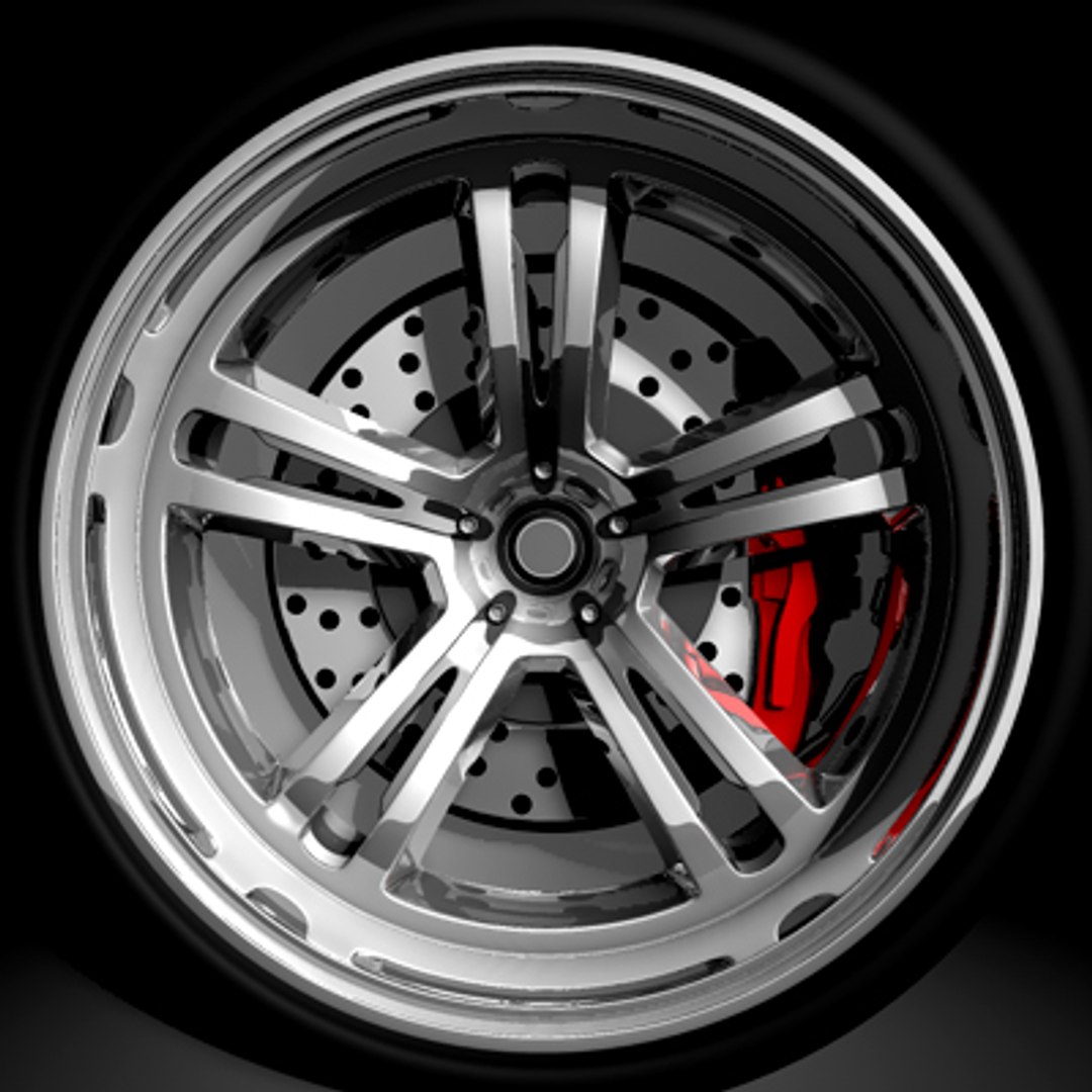 Cool Racing Style Wheels 3d Model