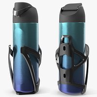 Bike Bottle Cage with Steel Thermos