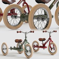 Trybike Tricycle Et Draisienne Acier 2-en-1 Vintag