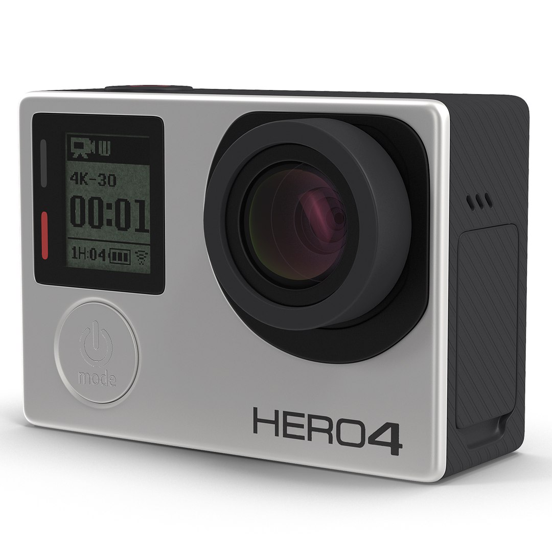 GoPro HERO4 Black Edition Camera 3D model preview