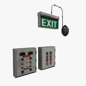 Game props: Exit Light / Control Unit