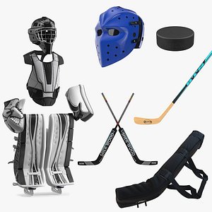 Hockey Equipment Collection 2 3D model