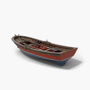 3D Wooden Boat