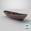 3D Wooden Boat