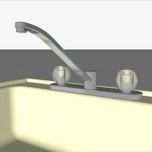 sink faucet kitchen 3D model