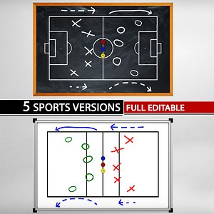Tactical board sport low poly pack
