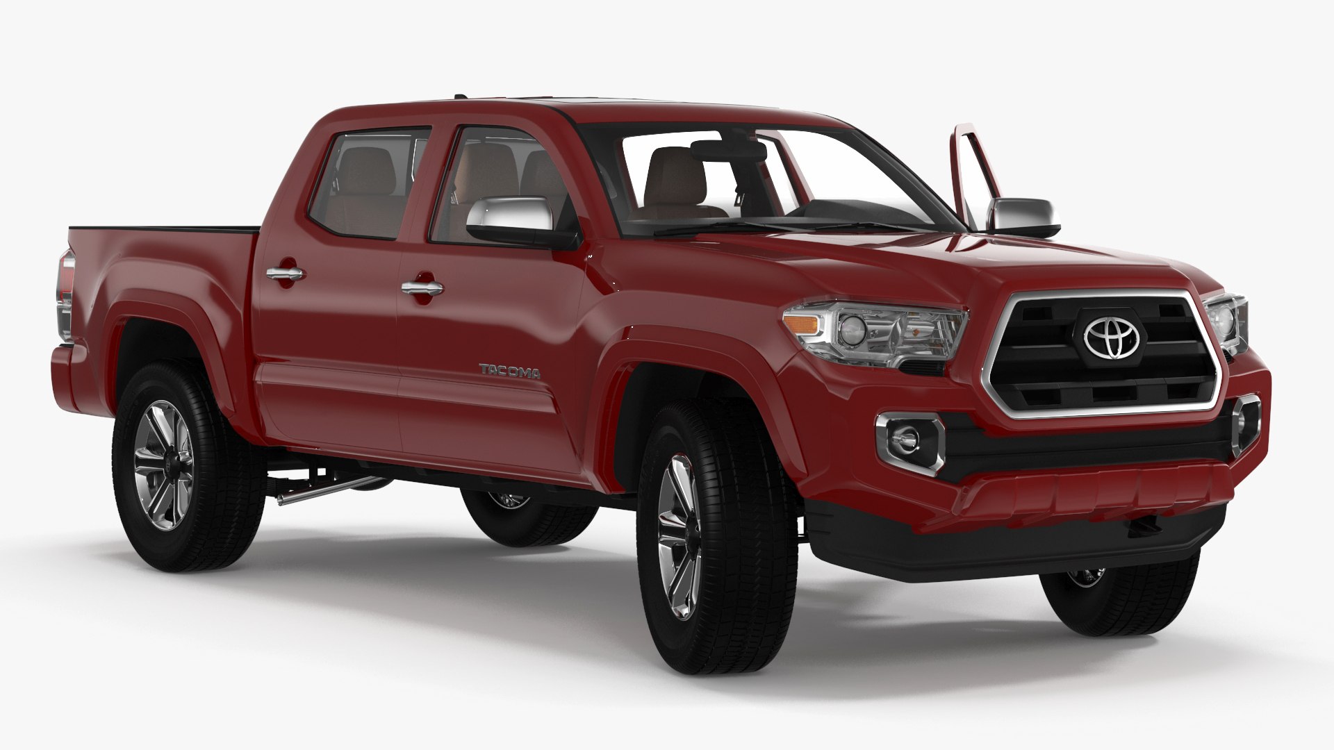 Toyota Tacoma Pickup Rigged for Maya 3D model preview