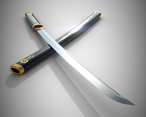 3D japanese katana model
