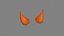 Cartoon fox ears - head decoration