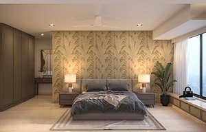 Simple Bedroom 3D model