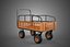 CARGO CART WAGON WAREHOUSE GARDEN CRATE RACK TROLLEY WHEELBARROW