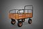 CARGO CART WAGON WAREHOUSE GARDEN CRATE RACK TROLLEY WHEELBARROW