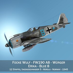 Focke Wulf - FW190 A8 - Blue 8