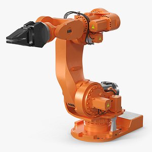 ABB IRB 7600 with Gripper Orange 3D model
