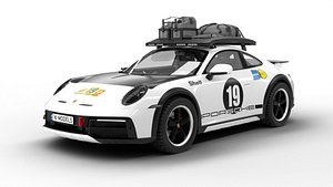 Porsche 911 Dakar 2023 Rallye 1971 3d model model