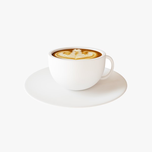 Cafe Coffee with Pattern - Includes Simple drag and drop Texture - 3D Asset 3D