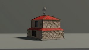 Stylized medieval house