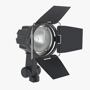 3D model flood light lamp