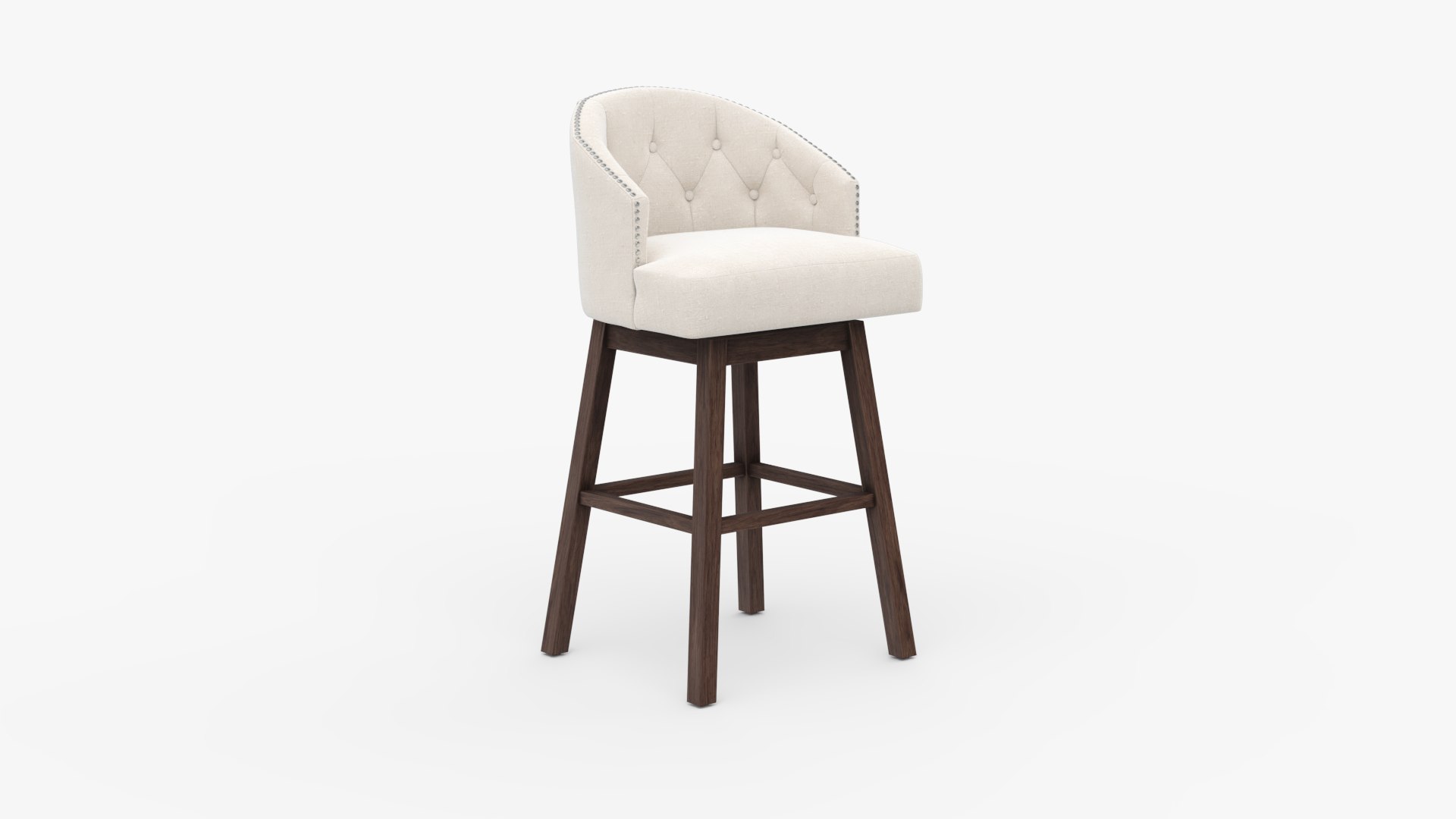 3D model Farmington Swivel Bar Stool TurboSquid 2059900