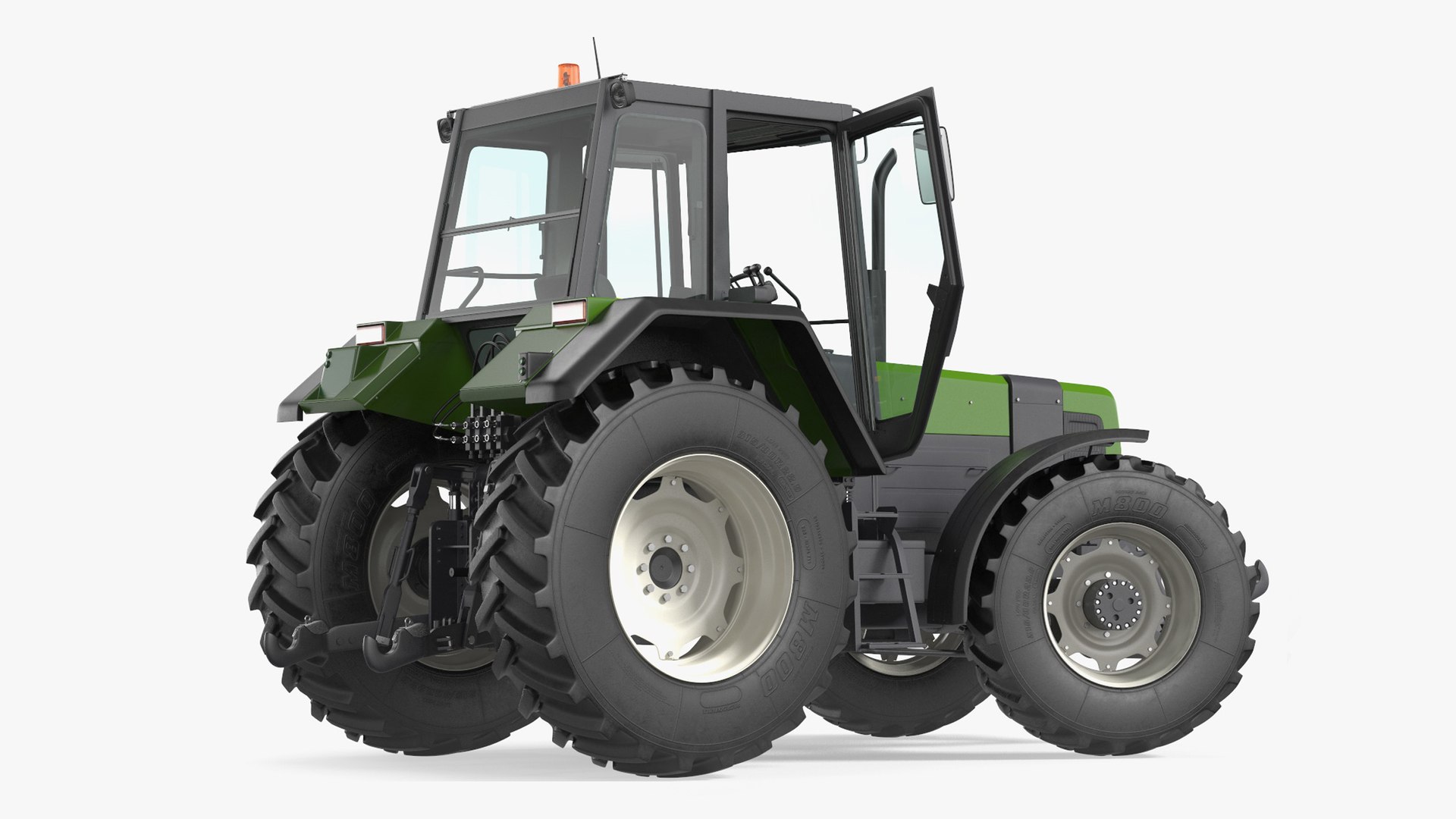 Wheel Tractor Clean Rigged for Cinema 4D 3D model preview