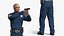 nypd cop aiming gun weapon 3D model
