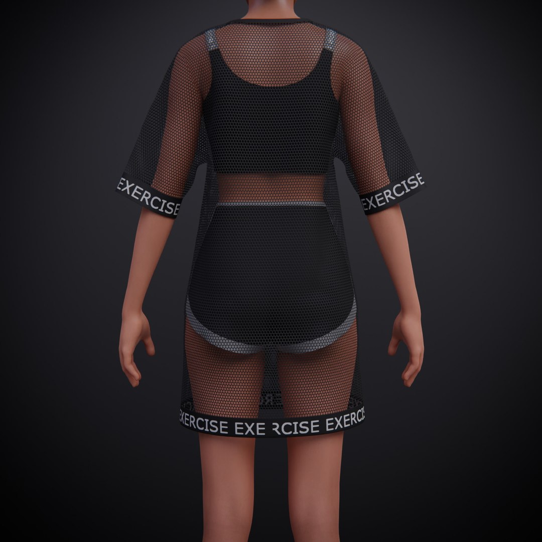 Exercise Fitness Outfit - Sports Bra and Shorts Sports wear 3D model https://p.turbosquid.com/ts-thumb/dA/hTbtYs/pZ/0031/jpg/1668761906/1920x1080/fit_q87/885718f9b0095356aff9fe9315a2fe2c06e41de9/0031.jpg