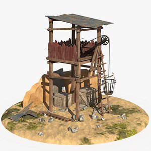 3D model watchtower watch tower