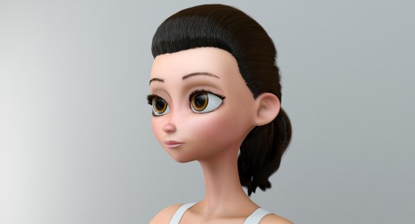 3d girl cartoon