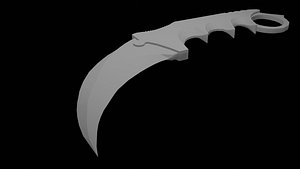 3D model knife karambit
