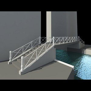 3d model real bridge venice