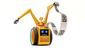 3D Mono Wheel Robot - I will  take your job model